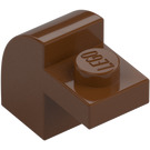 LEGO Reddish Brown Slope 1 x 2 x 1.3 Curved with Plate (6091 / 32807)