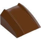 LEGO Reddish Brown Slope 1 x 2 x 2 Curved (30602 / 47904)