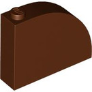 LEGO Reddish Brown Slope 1 x 4 x 3 Curved (65734)