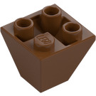 LEGO Červenohnědá Sklon 2 x 2 (45°) Převrácený (3676)