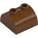 LEGO Reddish Brown Slope 2 x 2 Curved with 2 Studs on Top (30165)