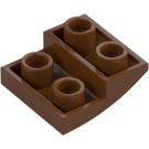 LEGO Rödaktig Brun Backe 2 x 2 x 0.7 Böjd Omvänd (32803)