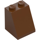 LEGO Reddish Brown Slope 2 x 2 x 2 (65°) with Bottom Tube (3678)