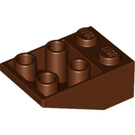 LEGO Reddish Brown Slope 2 x 3 (25°) Inverted without Connections between Studs (3747)