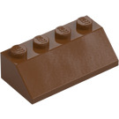 LEGO Rödaktig Brun Backe 2 x 4 (45°) med grov yta (3037)