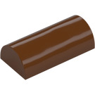 LEGO Reddish Brown Slope 2 x 4 Curved without Groove (6192 / 30337)