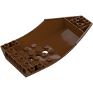 LEGO Reddish Brown Slope 2 x 6 x 10 Curved Inverted (47406)