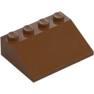 LEGO Rödaktig Brun Backe 3 x 4 (25°) (3016 / 3297)