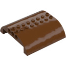 LEGO Reddish Brown Slope 8 x 8 x 2 Curved Double (54095)