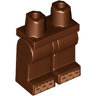 LEGO Rötlich-braun Platz Foot Minifigure Hüften und Beine (3815 / 22731)
