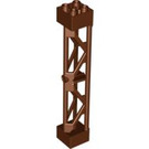 LEGO Reddish Brown Support 2 x 2 x 10 Girder Triangular Vertical (Type 3 - 3 Posts, 2 Sections) (58827)