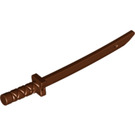 LEGO Reddish Brown Sword with Square Guard and Capped Pommel (Shamshir) (21459)