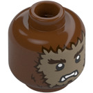 LEGO Reddish Brown The Werewolf Minifigure Head (Safety Stud) (3274 / 104156)