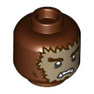 LEGO Reddish Brown The Werewolf Minifigure Head (Safety Stud) (3274 / 104156)