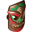 LEGO Roodachtig bruin Tiki Masker met Tribal Patroon (14287)