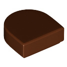 LEGO Roodachtig Bruin Tegel 1 x 1 Halve Oval (24246 / 35399)