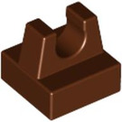 LEGO Brun rougeâtre Tuile 1 x 1 avec Agrafe (Pas de coupe au centre) (2555 / 12825)