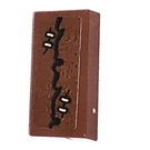 LEGO Reddish Brown Tile 1 x 2 with Suspenders of Grawp Sticker with Groove (3069)