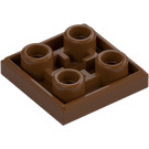 LEGO Reddish Brown Tile 2 x 2 Inverted (11203)