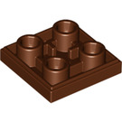 LEGO Roodachtig Bruin Tegel 2 x 2 Omgekeerd (11203)