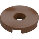 LEGO Reddish Brown Tile 2 x 2 Round with Hole in Center (15535)