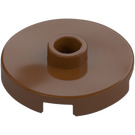 LEGO Reddish Brown Tile 2 x 2 Round with Stud (18674)