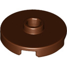 LEGO Reddish Brown Tile 2 x 2 Round with Stud (18674)