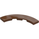 LEGO Reddish Brown Tile 4 x 4 Curved Corner with Cutouts (3477 / 27507)