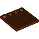 LEGO Reddish Brown Tile 4 x 4 with Studs on Edge (6179)
