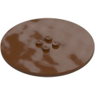 LEGO Reddish Brown Tile 8 x 8 Round with 2 x 2 Center Studs (6177)