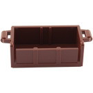 LEGO Reddish Brown Treasure Chest Bottom with Slots in Back (4738 / 54195)