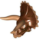 LEGO Roodachtig Bruin Triceratops Hoofd (65172)