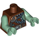 LEGO Roodachtig bruin Troll Torso (973 / 76382)