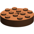 LEGO Reddish Brown Turntable 4 x 4 Top (Non-Locking) (3404)