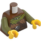 LEGO Rödaktig Brun Viking Minifigur Kropp (973 / 76382)