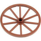 LEGO Reddish Brown Wagon Wheel Ø56 x 3.2 with 10 Spokes (33212)