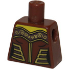 LEGO Reddish Brown Warrior Woman Torso without Arms (973)