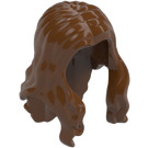 LEGO Reddish Brown Wavy Long Hair with Parting (33461 / 95225)