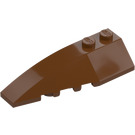 LEGO Rödaktig Brun Kil 2 x 6 Dubbel Vänster (5830 / 41748)