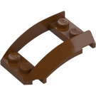 LEGO Reddish Brown Wedge 4 x 3 Curved with 2 x 2 Cutout (47755)