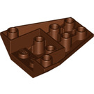 LEGO Roodachtig Bruin Wig 4 x 4 Drievoudig Omgekeerd met versterkte noppen (13349)