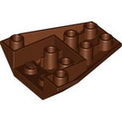 LEGO Reddish Brown Wedge 4 x 4 Triple Inverted without Reinforced Studs (4855)