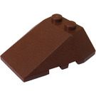 LEGO Reddish Brown Wedge 4 x 4 Triple with Stud Notches (48933)