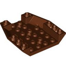LEGO Roodachtig Bruin Wig 6 x 6 Omgekeerd (29115)