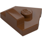 LEGO Reddish Brown Wedge Plate 2 x 2 Angled with Center Stud (27928)