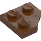 LEGO Reddish Brown Wedge Plate 2 x 2 Cut Corner (26601)