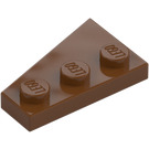 LEGO Rødbrun Kile Plate 2 x 3 Vinge Høyre  (43722)