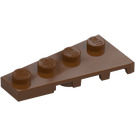 LEGO Roodachtig bruin Wig Plaat 2 x 4 Vleugel Links (41770)