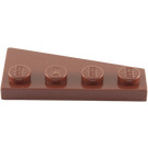 LEGO Rötlich-braun Keil Platte 2 x 4 Flügel Links (41770)