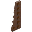 LEGO Reddish Brown Wedge Plate 2 x 6 Left (78443)